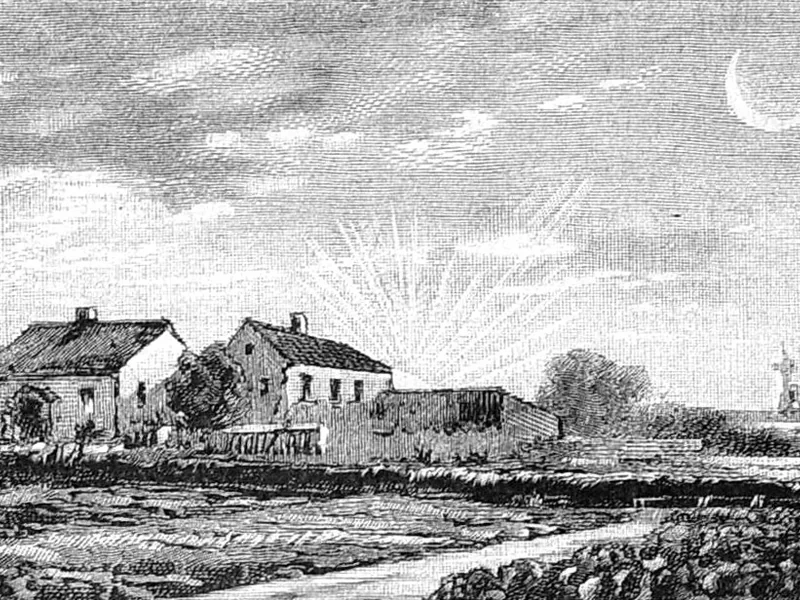 1850-Heinrich Nisle - Paesaggio